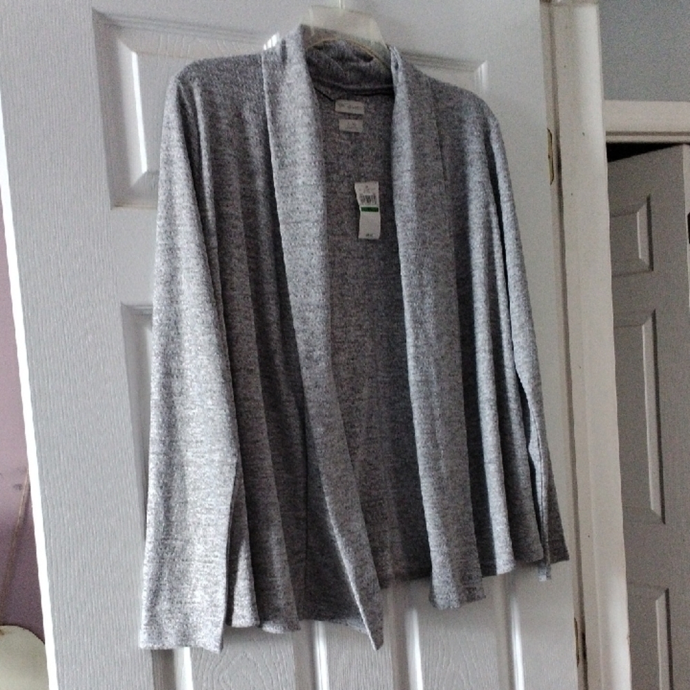 Van Heusen Gray Open Cardigan